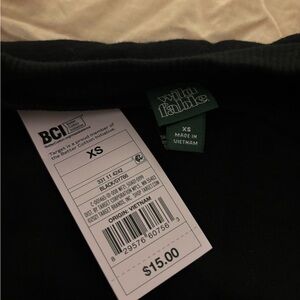 Wild Fable Black Crop Top Sweater